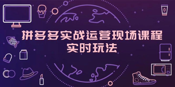 （11759期）拼多多实战运营现场课程，实时玩法，爆款打造，选品、规则解析-聊项目