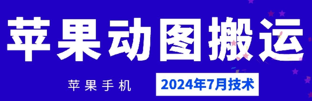 2024年7月苹果手机动图搬运技术-聊项目