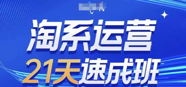 淘系运营21天速成班(更新24年9月)，0基础轻松搞定淘系运营，不做假把式-聊项目